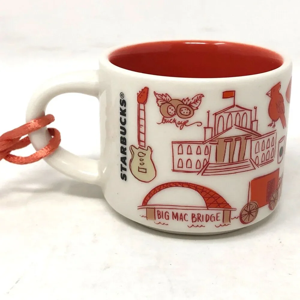 Starbucks OHIO Been There Series Mini Mug Ornament 2023 2 Fl Oz Collectible